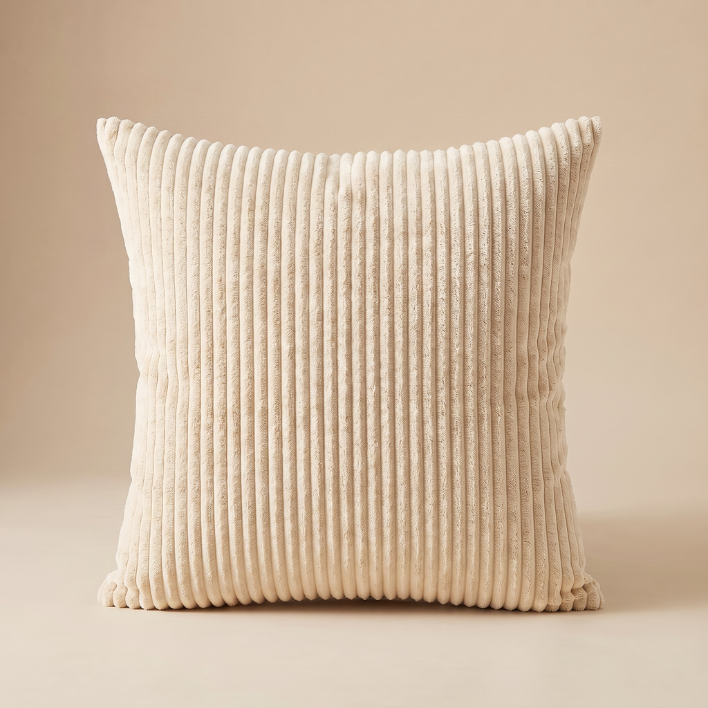 Corduroy Cushion in Ivory