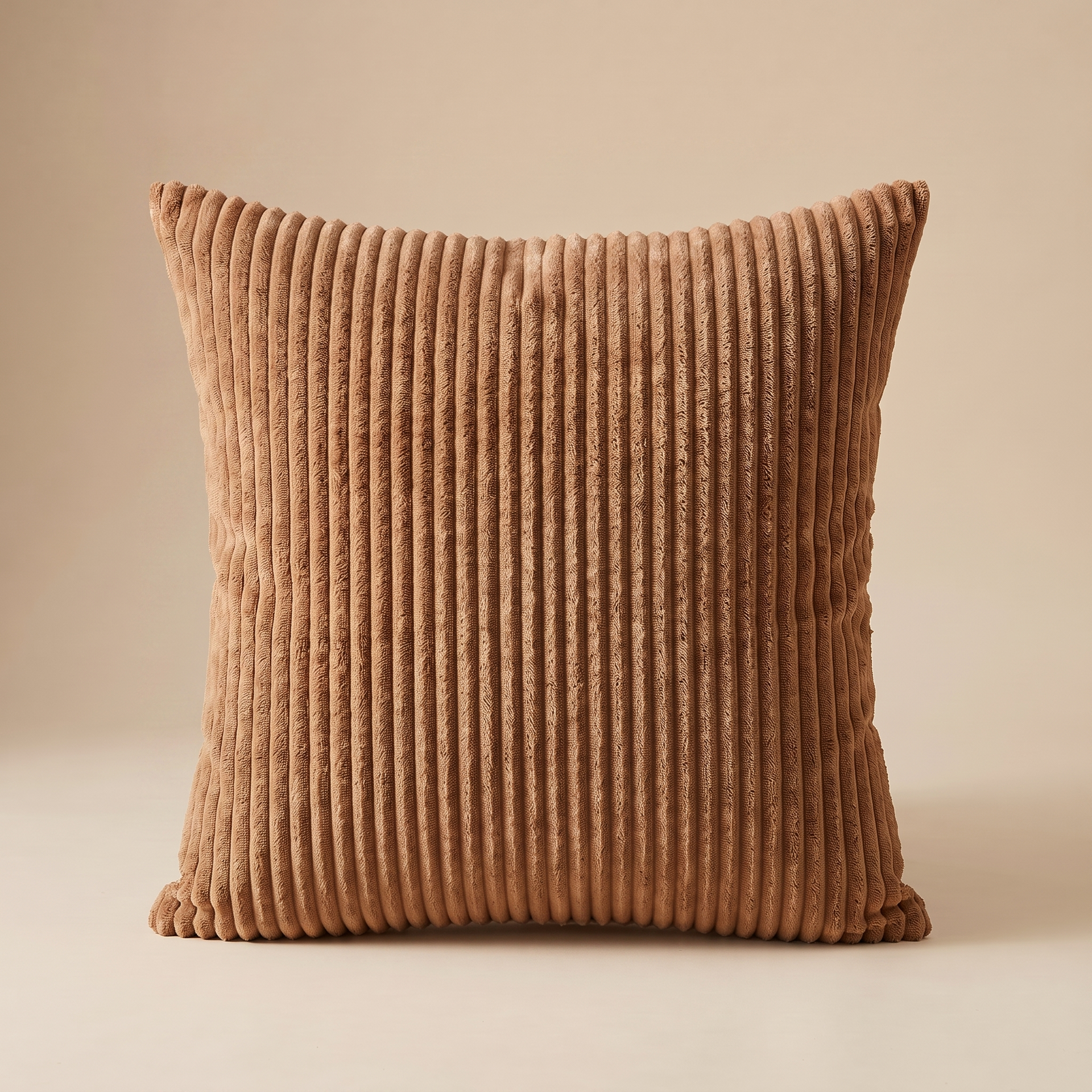 Corduroy Cushion in Light Coffee