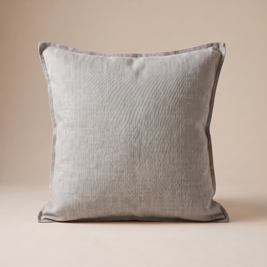 Linen Pillow Cover in Gray