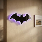 Wooden bat wall sconce — in modern entryway hallway