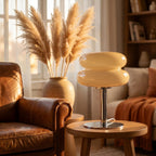 Macaron Glass Table Lamp – Pastel Tri-Color Dimmable Bedside Light