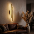 Copper Line LED Wall Sconce – Acrylic Modern Bedroom & Hallway Light