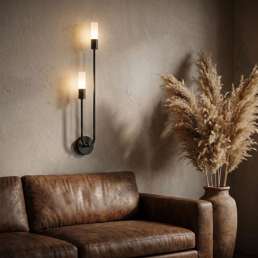 Nordic Black & Gold Wall Sconce – Luxe Modern LED Wall Lamp