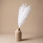 Faux Pampas Grass in White