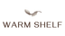 Warm Shelf horizontal logo with feather, transparent background